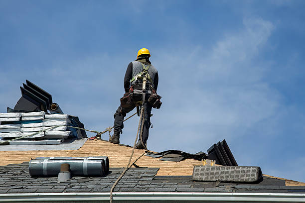 Professional Roofing technician working in Huntingdon, PA
